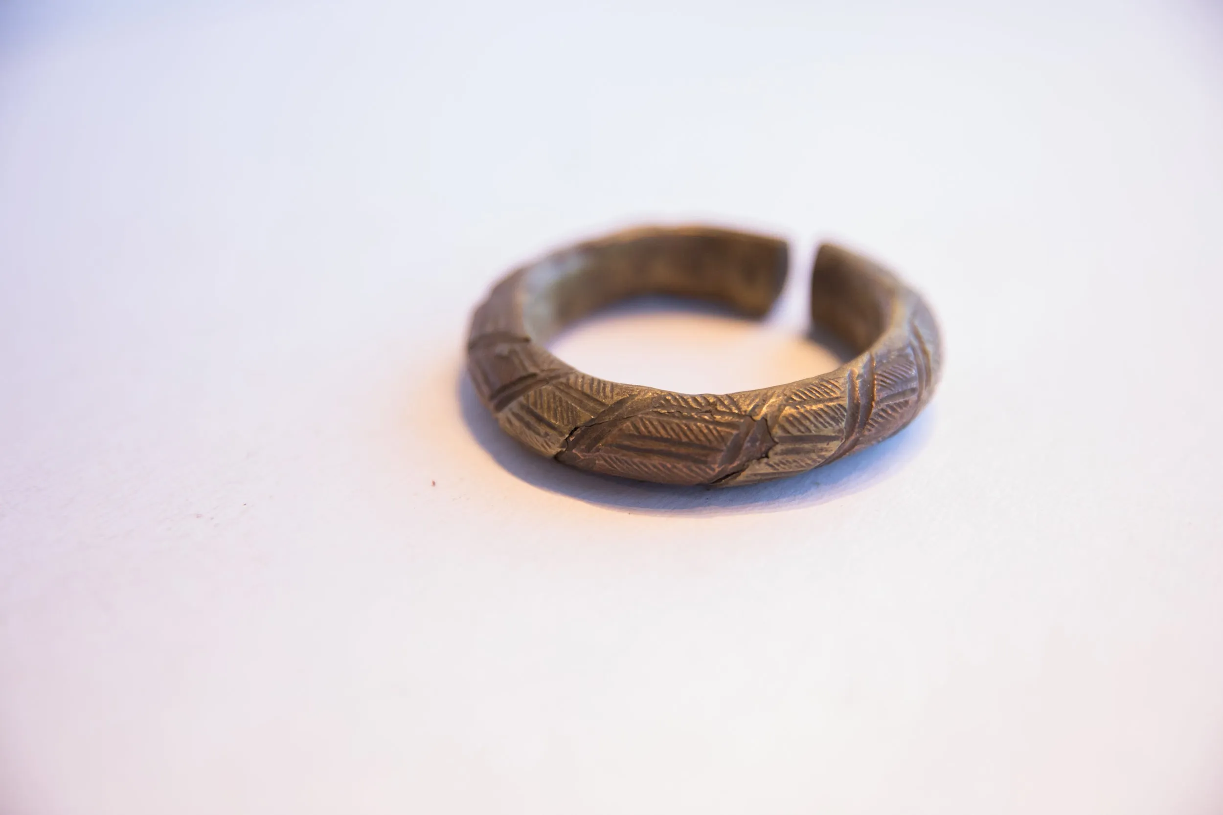 Vintage African Bronze Alloy Cuff Bracelet