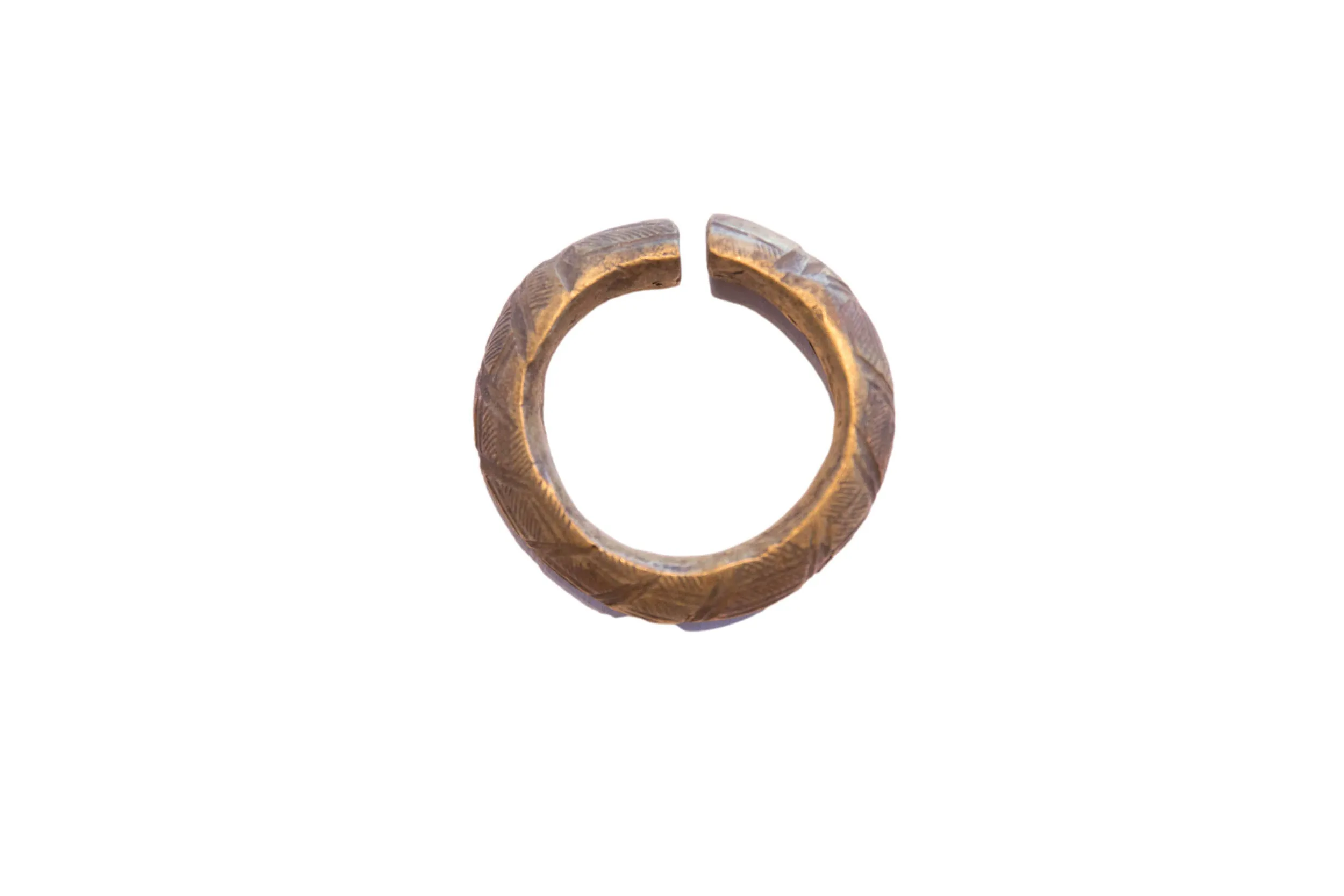 Vintage African Bronze Alloy Cuff Bracelet