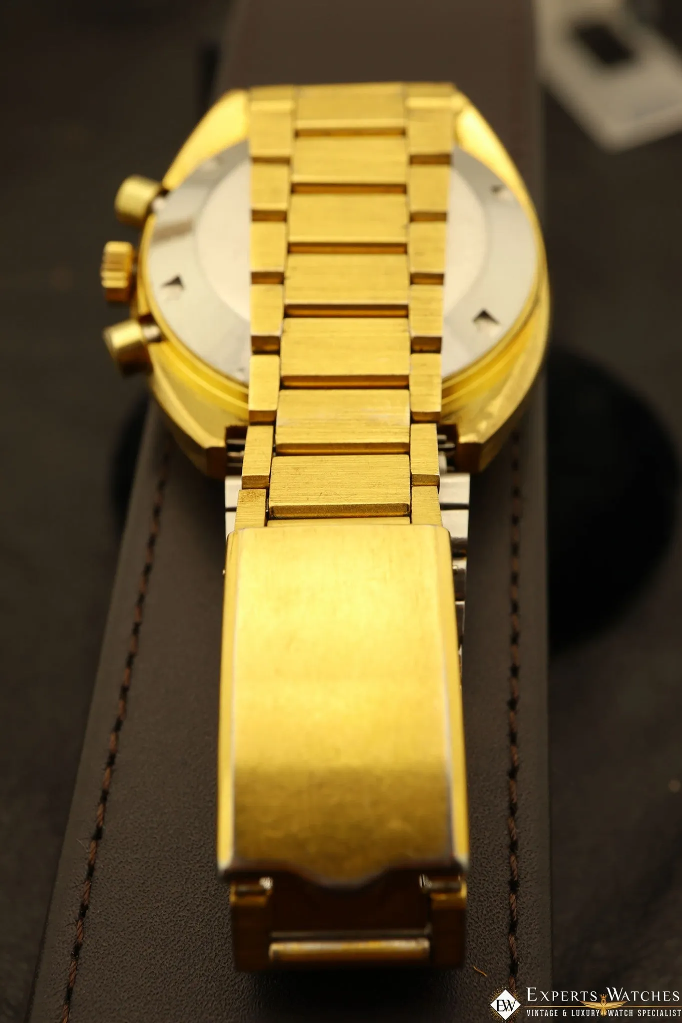 Vintage Omega Jedi 176.005 Chronograph Gold Filled 1972 Cal 1040 Lemania Auto TV