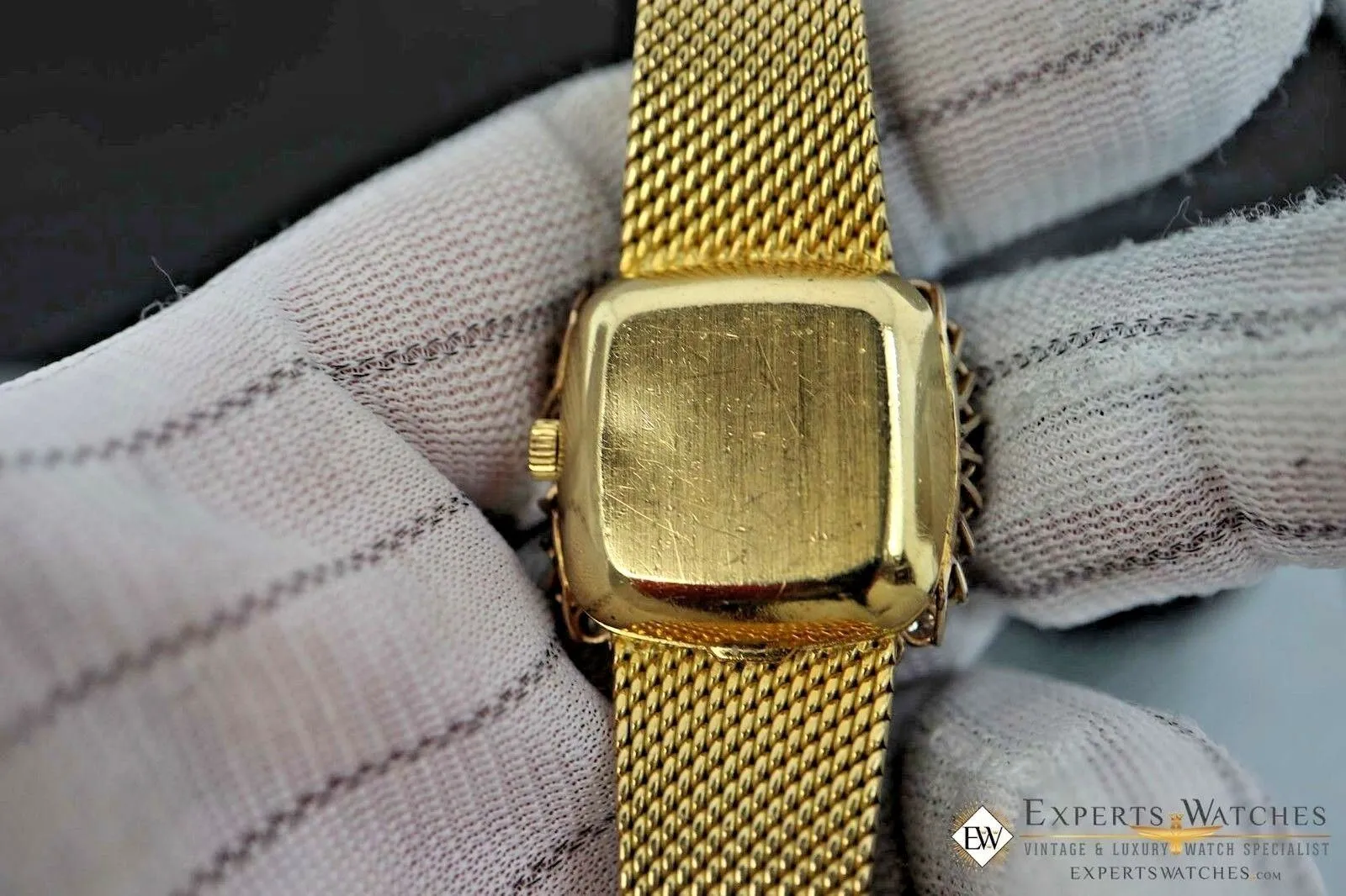 Vintage OMEGA Ladies  DE VILLE Automatic 32 Diamonds 18K Gold Watch Ref 8298 195