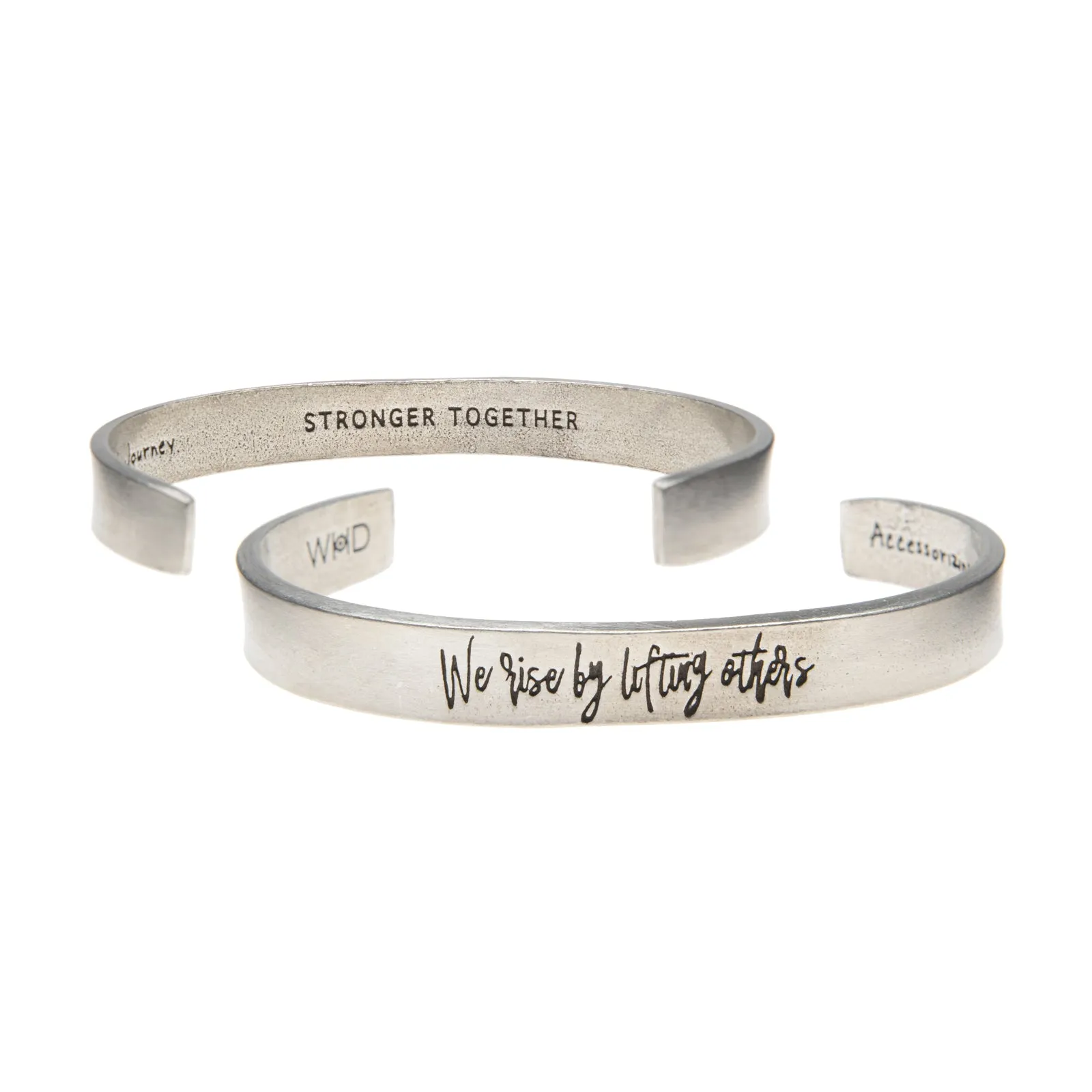 We Rise by Lifting Others Quotable Cuff Bracelet