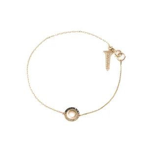 WHEEL OF FORTUNE White and Black Diamond Bracelet