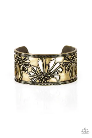 Where the WILDFLOWERS Are Brass Paparazzi Bracelet