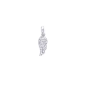 White Diamond Baby Wing Pendant
