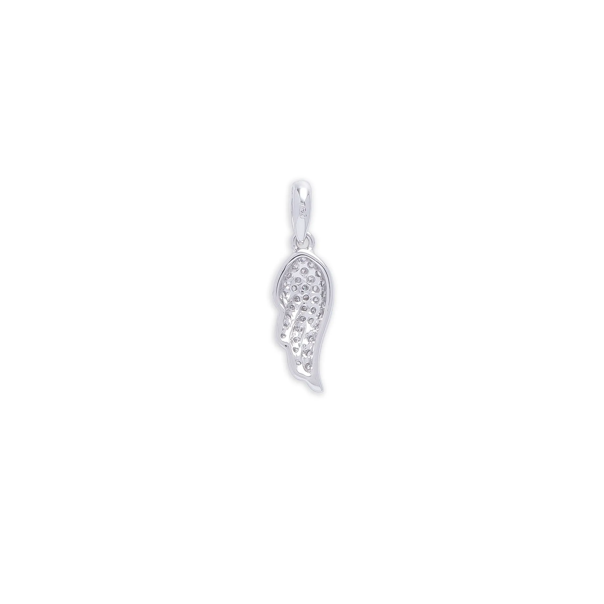 White Diamond Baby Wing Pendant