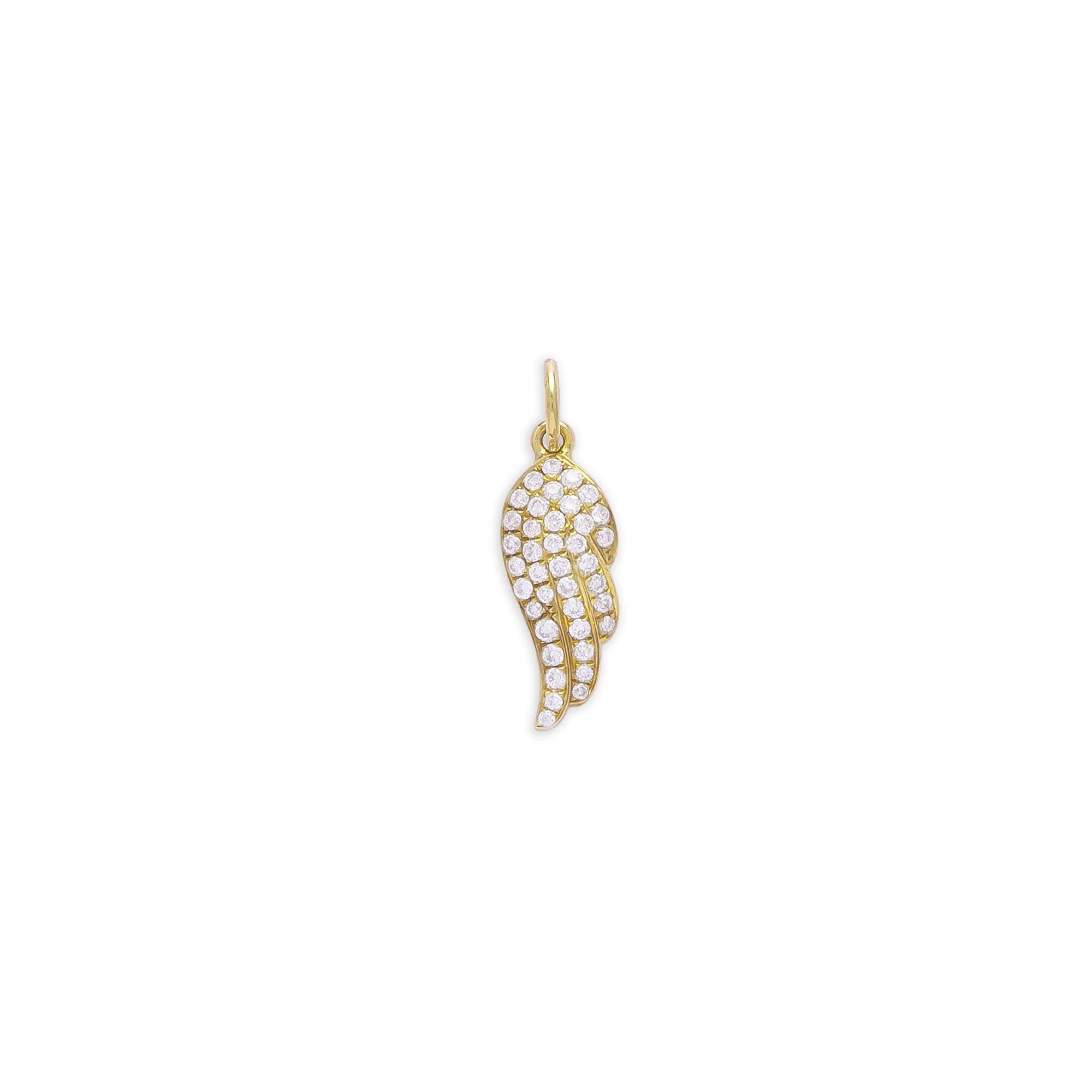 White Diamond Baby Wing Pendant