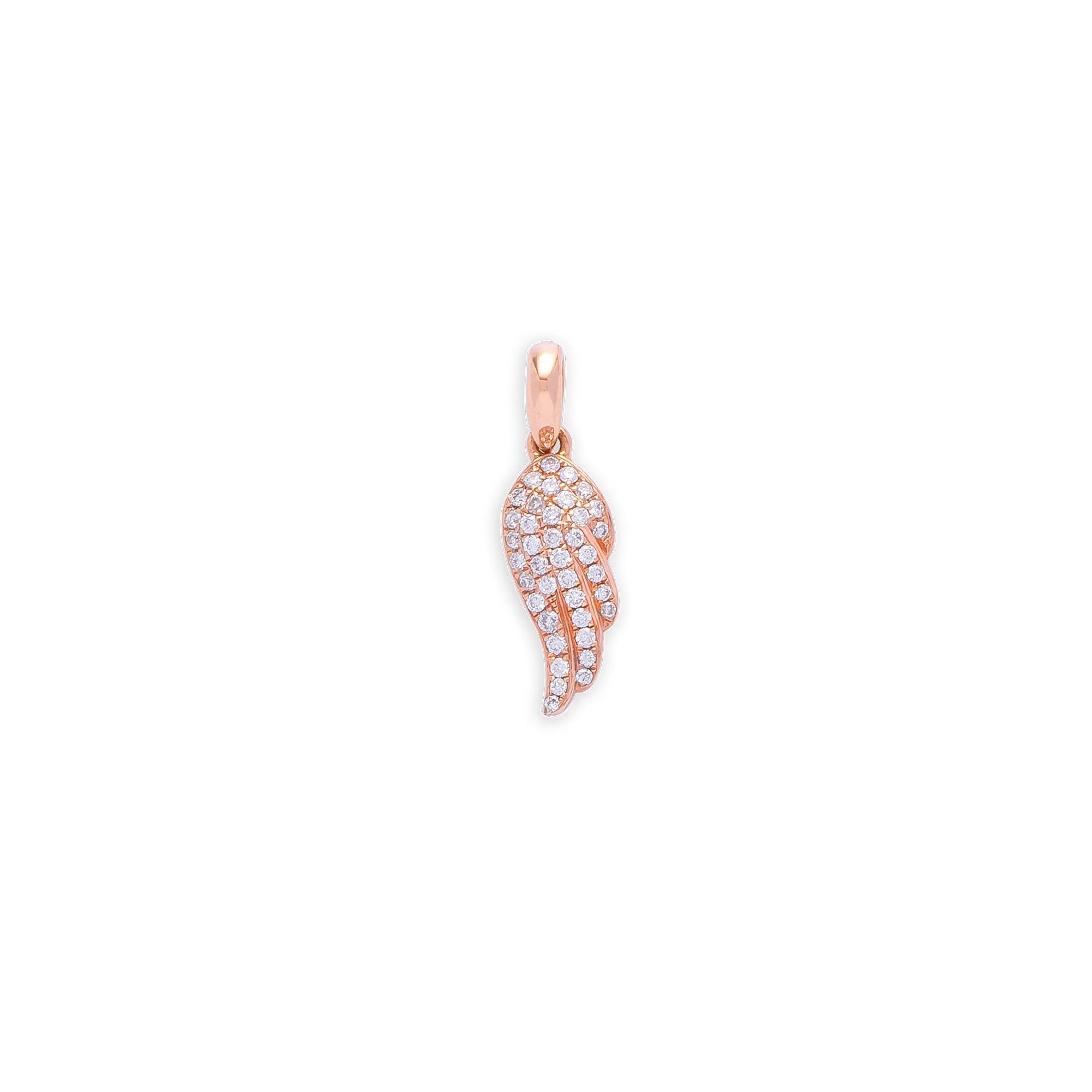 White Diamond Baby Wing Pendant