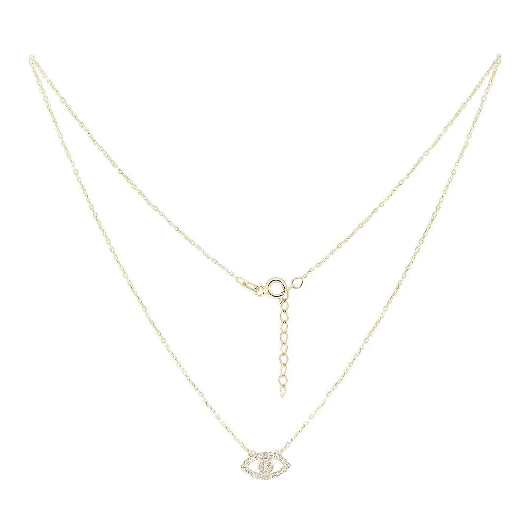 White Eye Necklace
