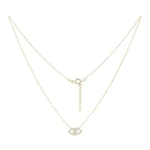 White Eye Necklace