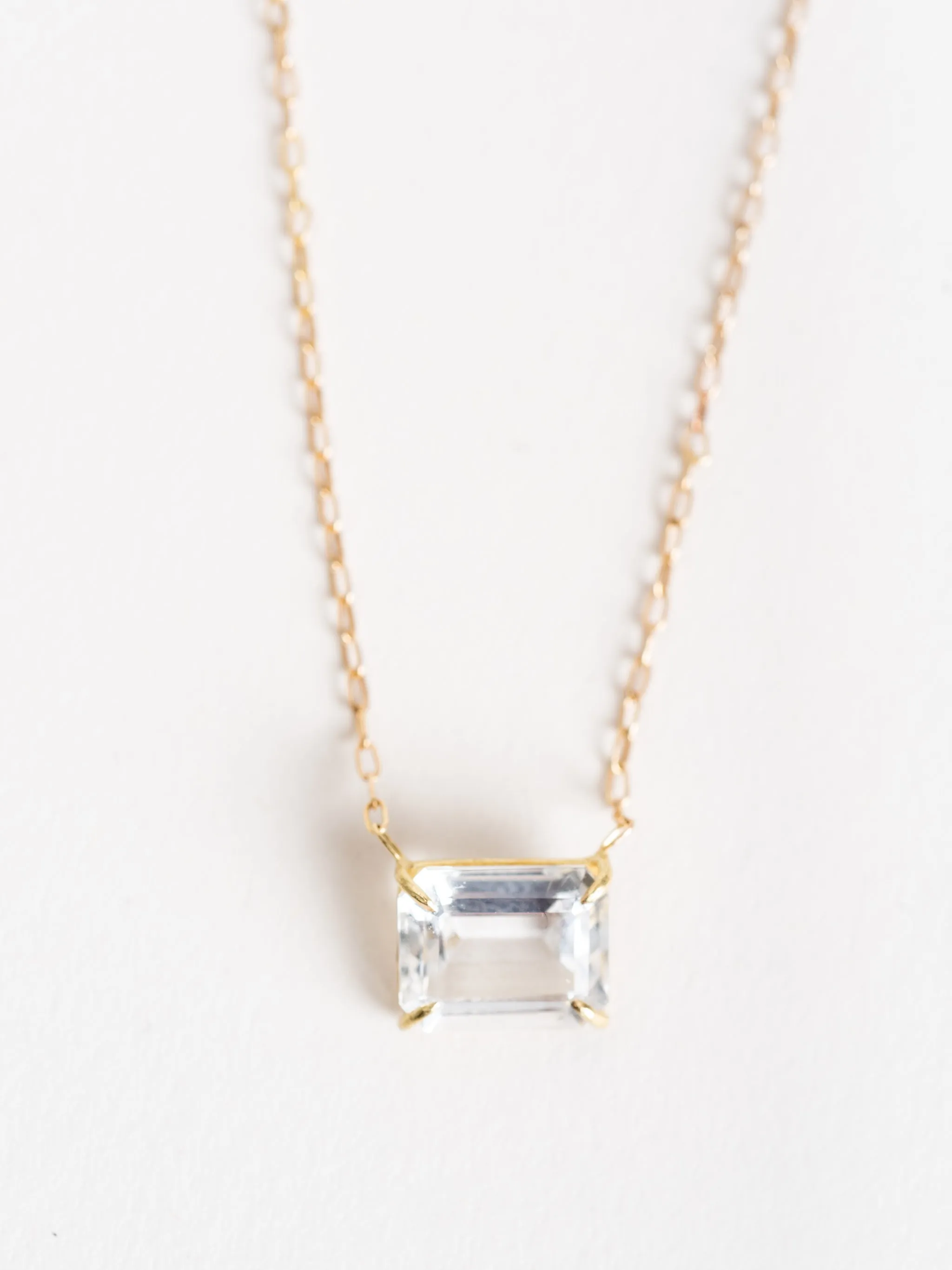 white topaz necklace